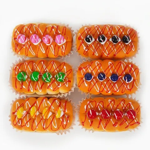 Simulation Frucht Brot Cupcake Spielzeug PU Langsam Rebound Dekompression Buntes Lebensmittel Modell Stressabbau Deko Requisiten