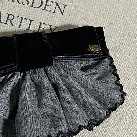 Retro Velvet Bowknot Banana Hair Clip With Pleated Fabric Lace Trim Elegant French Style Hair Accessory For Women