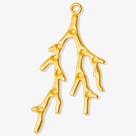 Branch Pendants 304 Stainless Steel Coral Charms For DIY Jewelry Making Craft Necklace Bracelet Findings Natural Forest Style