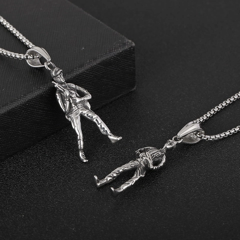 Colgante De Acero Inoxidable Vintage Jugador De Baloncesto Soldado Deporte Estilo Militar Joyas Para Hombres