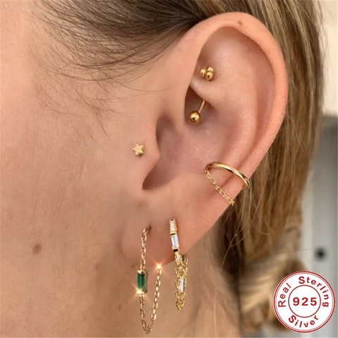 925 Sterling Zilveren Oorbellen Met Kunstparel En Zirconia Kwastje Ketting Drop Dangle Sieraden Voor Vrouwen Elegant Mode