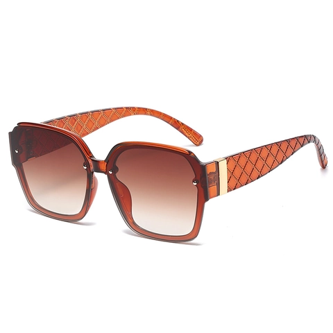 Gafas De Sol Cuadradas Extragrandes Para Mujeres Hombres Montura Plástico Lentes Degradados Patilla Acolchada Retro Moda