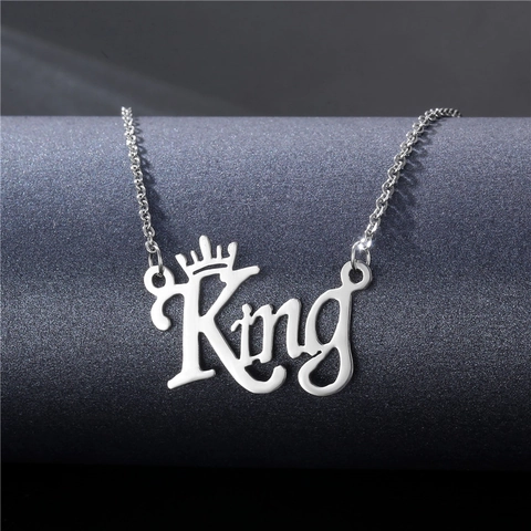 Collana Con Pendente a Lettera Personalizzata in Acciaio Inossidabile 304 per Donna Gioielli Girocollo Alfabeto Lucido Regalo