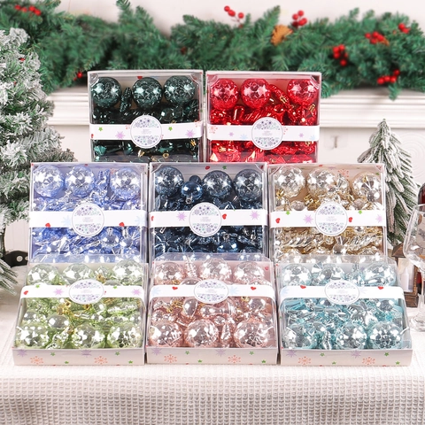 Ornamenti Per Palle Di Albero Di Natale Plastica Infrangibile Forme Assortite Stella Caramella Ghiacciolo Decorazione Casa