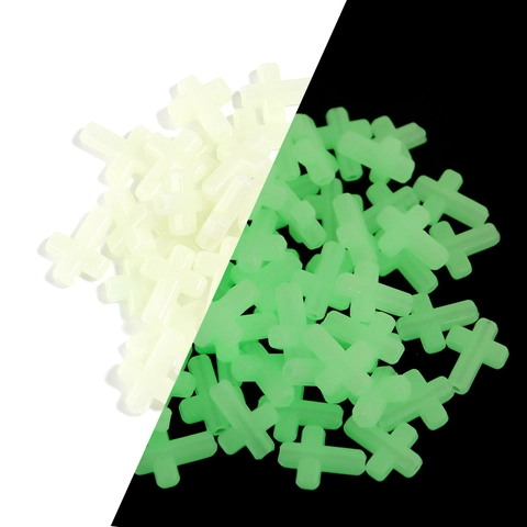Cross Shaped Glow In The Dark Beads Plastic Luminous Beads For DIY Jewelry Making Necklaces Earrings Craft Materials