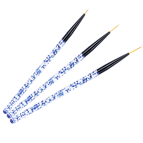 Pennelli Per Nail Art Manico In Acrilico Glitter Penne Per Pittura Per Manicure Professionale