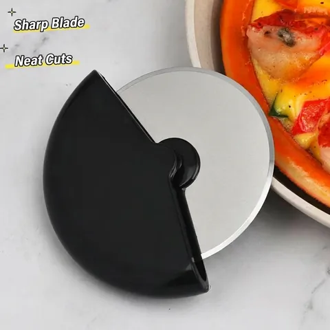 Pizza Cutter Wheel Stainless Steel Circular Blade Ergonomic PP Handle Baking Dough Slicer Gadget Tool