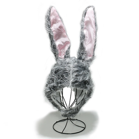 Gorro De Peluche Con Orejas De Conejo Piel Sintética Invierno Cálido Protección Para Los Oídos Gorra De Disfraz Fiesta Cosplay