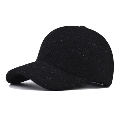 Berretto Da Baseball In Maglia Invernale Con Raso Metallica Lucida Calda Fodera In Pile Cappello Da Sole Glitter Vintage Antivento All'aperto