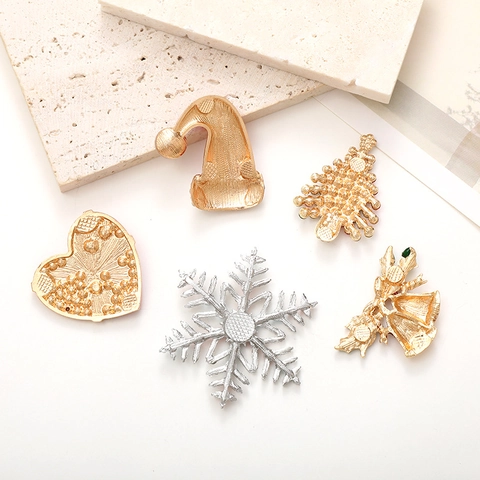 Kerstmis DIY Legering Hangers Strass Emaille Kerstman Kerstboom Sneeuwpop Rendier Charms Feestdagen Sieraden Accessoires