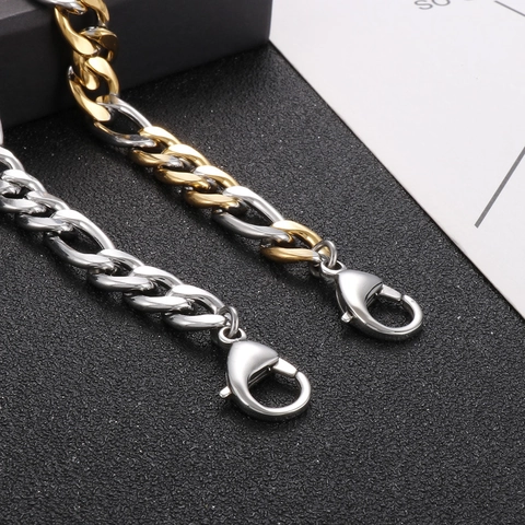 Heren Roestvrijstalen Armband Cubaanse Schakel Figaro Ketting Minimalistisch Punk Hip Hop Industrieel Sieraden Cadeau