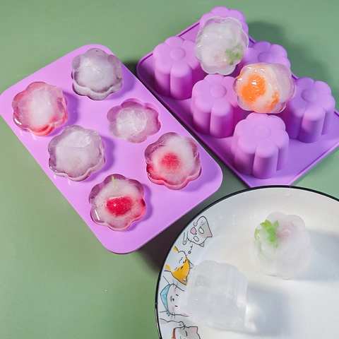 Stampo In Silicone A Fiore Grado Alimentare Per Torta Cioccolato Gelatina Sapone Cubetti Di Ghiaccio Strumento Da Forno DIY