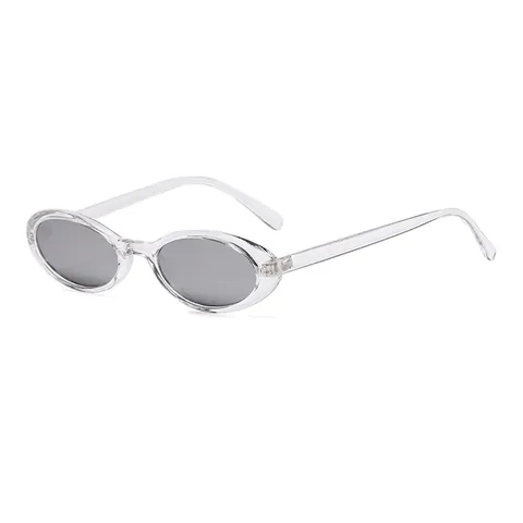 Occhiali Da Sole Ovali Retrò Montatura In Plastica Lenti AC Protezione UV400 Moda Vintage Esterno Per Uomo E Donna