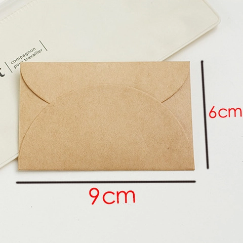 Retro Mini Kraft Paper Envelopes DIY Small Gift Card Envelopes For Greeting Cards Invitations Stationery