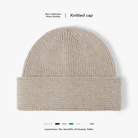 Berretto Unisex in Pelliccia Sintetica di Coniglio Invernale Caldo Cappello a Maglia a Costine Tinta Unita Morbido Outdoor Per Uomo Donna