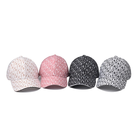 Fashion Houndstooth Letter Monogram Baseball Cap For Men Women Felt Fabric Eiffel Tower Print Adjustable Curved Brim Hat