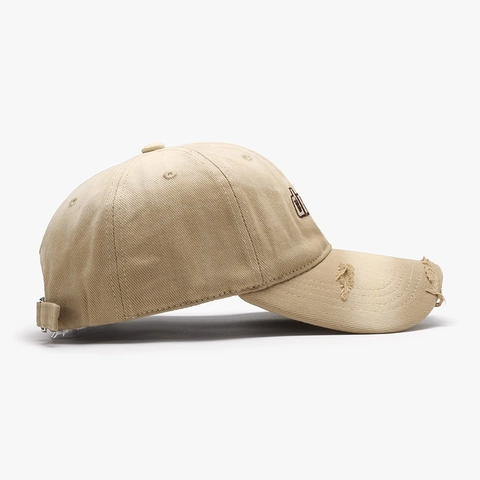 Distressed Washed Cotton Baseball Cap Geborduurde Drink Letter Peaked Hat Verstelbaar Voor Heren Dames Outdoor