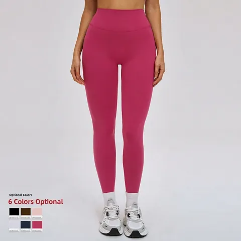 Women High Waisted Yoga Pants Leggings Nylon Spandex Butt Lifting Tummy Control Gym Workout Fitness Slim Fit Seamless
