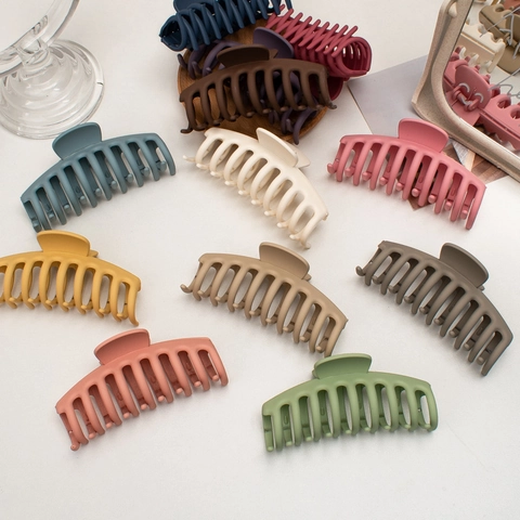 Mollette Per Capelli Opache Grande Clip Squalo Plastica Tenuta Forte Geometrico Stile INS Coreano Accessori Acconciatura Donna
