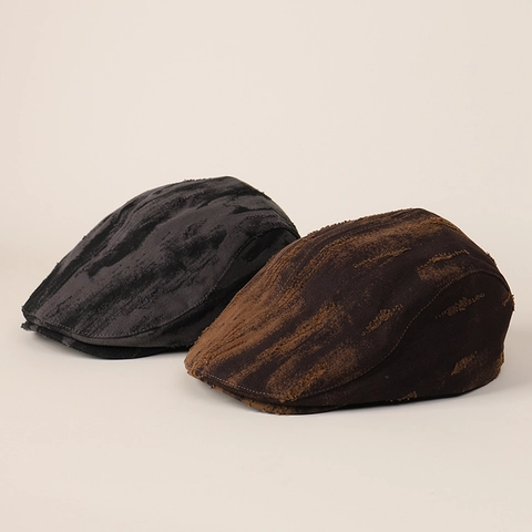 Casquette Ivy Vintage Coton Délavé Tie-Dye Rétro Plate Réglable Streetwear Pour Hommes Femmes