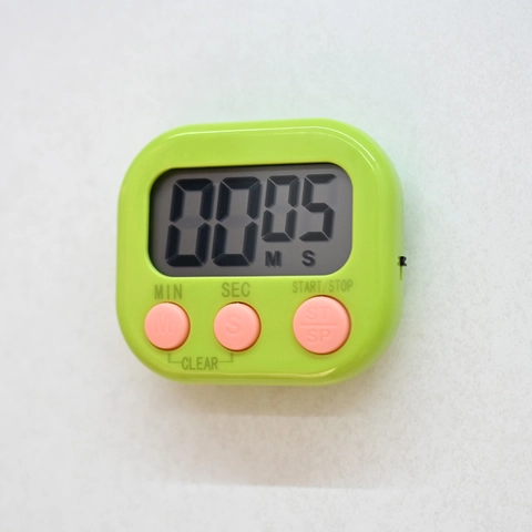 Timer Da Cucina Digitale Grande Schermo LCD Magnetico Supporto Per Cucina Studio Ufficio Compiti Plastica Semplice