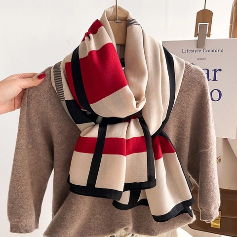Sciarpa Classica A Quadri Da Donna Scialle In Imitazione Cachemire Morbido Avvolgente Inverno Caldo Elegante Motivo A Griglia Accessori Moda