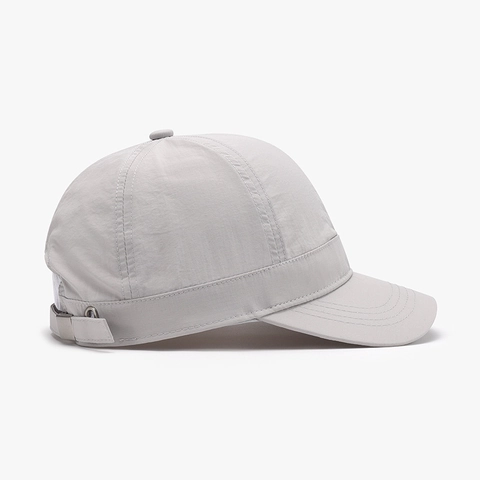 Short Brim Baseball Cap Quick Dry Breathable Outdoor Sports Sun Protection Adjustable Solid Color Minimalist Unisex