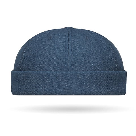 Docker Hat Randloze Pet Denim Gewassen Katoen Verstelbare Metalen Gesp Retro Vintage Streetwear Voor Heren