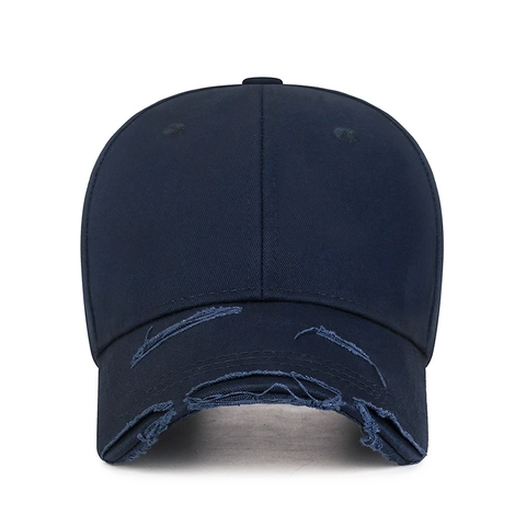 Gorra De Béisbol Distressed Puro Algodón Ajustable Borde Desgastado Rota Dad Hat Vintage Protección Solar Casual Unisex