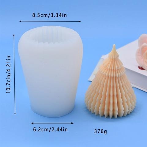 Weihnachtsbaum Silikonform Origami Kiefernzapfen Form Für Backen Kuchen Kerze Seife DIY Handwerk Dekor