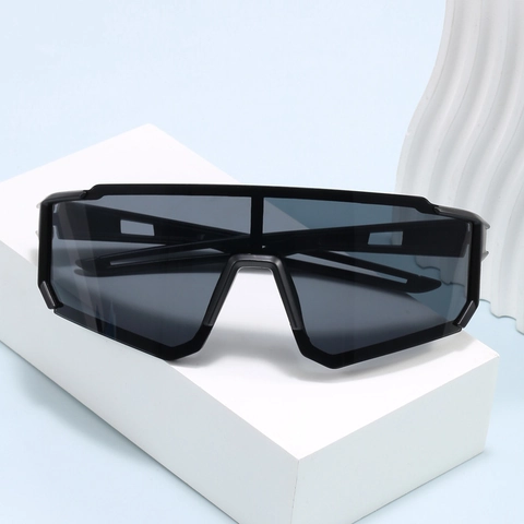 Sport Sonnenbrille Shield Linse UV400 Schutz Radfahren Outdoor Brille Mattes Gestell Winddicht Herren Damen