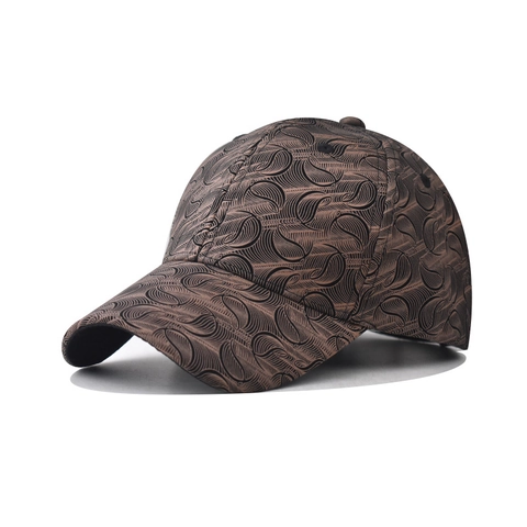 Paisley Getextureerde Honkbalpet Geometrisch Patroon Zonbescherming Verstelbare Hoed Voor Heren En Dames