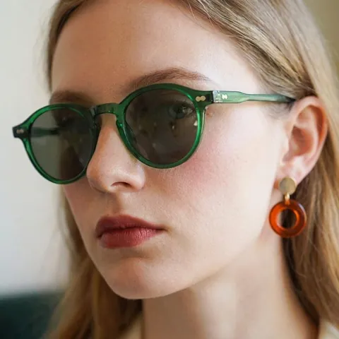Retro Round Kids Sunglasses Polarized UV400 Protection Vintage Style Plastic Frame TAC Lens Children Boys Girls