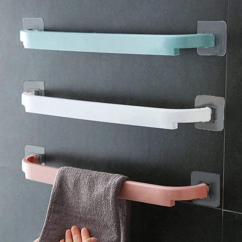 Wandhandtuchhalter Ohne Bohren Kunststoff Selbstklebend Einzelstange Rack Für Bad Küche Home