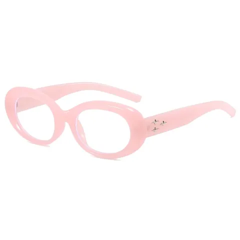 Occhiali Da Sole Ovali retrò Con Rivetti A Stella Anti Luce Blu Montura In PC Per Donna Y2K
