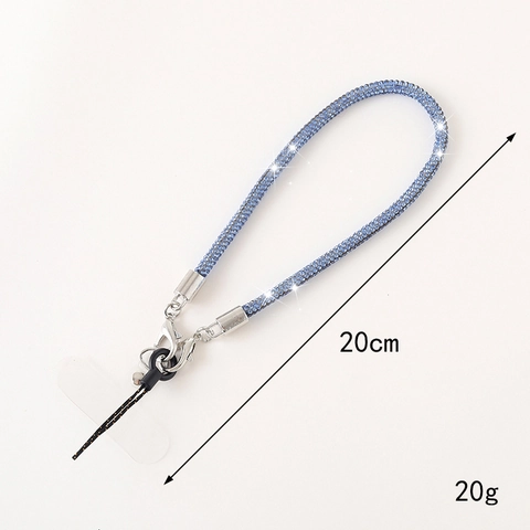 Cordino per Telefono in Strass alla Moda Cinturino da Polso Anti-smarrimento per Donna Catena di Cristallo Scintillante Pendente per Borsa Portachiavi Gioielli