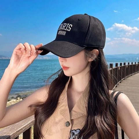 Gorra de Béisbol Unisex de Mezcla de Algodón Color Sólido Transpirable Protección Solar Ajustable Gorra Deportiva Casual Para Hombres Mujeres