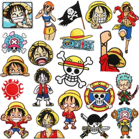 Borduurpatches Strijken Naaien Cartoon Anime Thema Applicaties Voor Kleding Rugzak Hoed DIY Decoratie Polyester