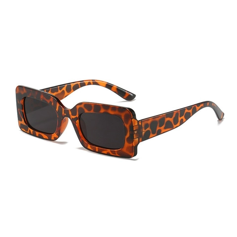 Retro Square Sunglasses Vintage Thick Frame Jelly Color Trendy Sun Glasses For Men Women Outdoor Travel