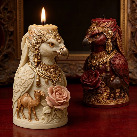 Stampo In Silicone Testa Di Aquila Rosa Cammello DIY Candela Sapone Resina Artigianato Artistico Esotico