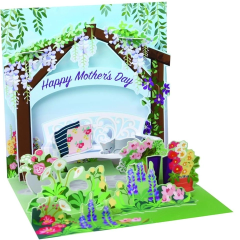 3D Pop-Up Greeting Card Flower Shop Butterfly Golf Design Handmade Paper Laser Cut For Mother's Day Birthday Celebration