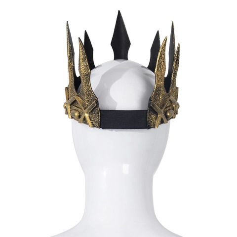 Vintage Mittelalter König Krone PU Schaum Zacken Kostüm Requisite Halloween Cosplay Party Erwachsene Verstellbar