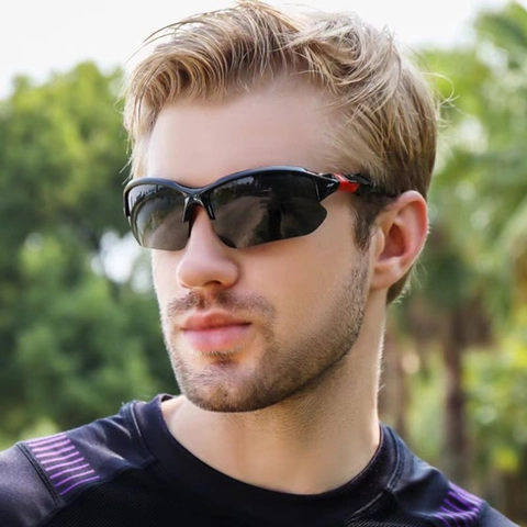 Sport-Sonnenbrille Polarisiert UV400 Schutz PC Rahmen Outdoor Radfahren Laufen Brille Großer Rahmen Unisex