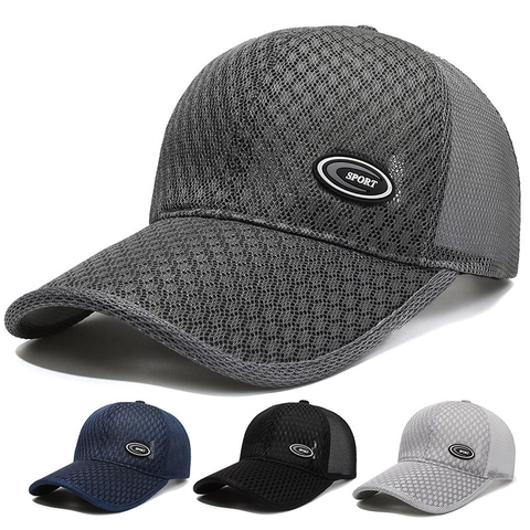 Gorra De Béisbol De Malla Transpirable Protección Solar Deporte Al Aire Libre Sombrero Camionero Ajustable Unisex