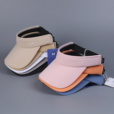 Sun Visor Hat Empty Top UV Protection UPF 50 Breathable Quick Dry Knit Sports Running Adjustable Cap For Men Women