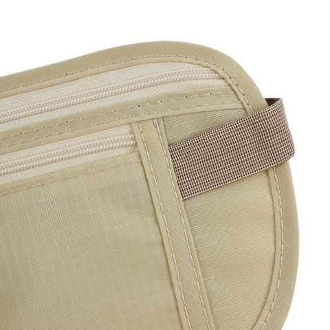 Ultra Thin Waist Bag Slim Running Belt Waterproof Nylon Fanny Pack With Double Zippers For Travel Sports Outdoor Men Women