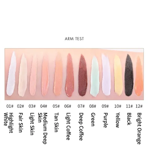 Full Coverage Concealer Cream Face Makeup Palette For Dark Circles Blemishes Acne Marks Contouring Waterproof Cosmetic