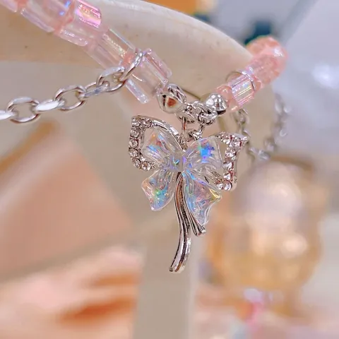 Ciondoli Per Gioielli In Lega D'argento Pendenti Strass Perla Iridescente Fiocco Stella Luna Cuore Croce Per Realizzare Collane Braccialetti DIY Stile Etereo Dolce