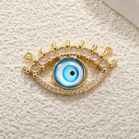 Evil Eye Charms Turkish Devil Eye Copper Zircon Enamel Pendants For DIY Jewelry Making Bracelet Necklace Accessories Boho