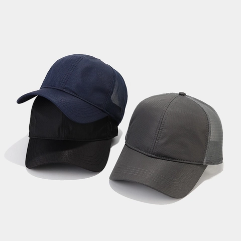 Trucker Hat Mesh Breathable Quick Dry Waterproof Baseball Cap Outdoor Sports Running Golf Hiking Plain Color